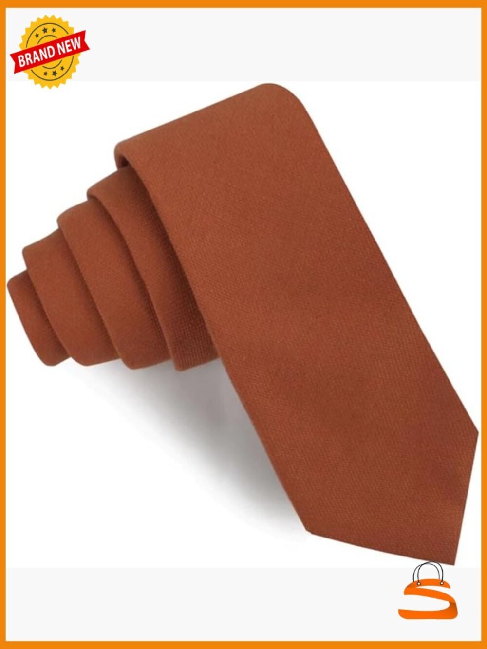 Handcrafted Linen Skinny Tie for Men - Perfect for Weddings & Formal Events